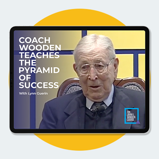 Coach Wooden Teaches the Pyramid of Success with Lynn Guerin